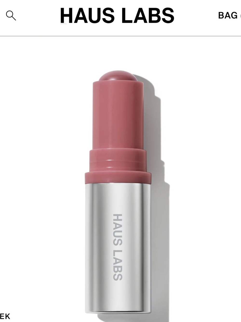 Haus Labs Color Fuse Glassy Blush Balm Stick - Glassy Hibiscus